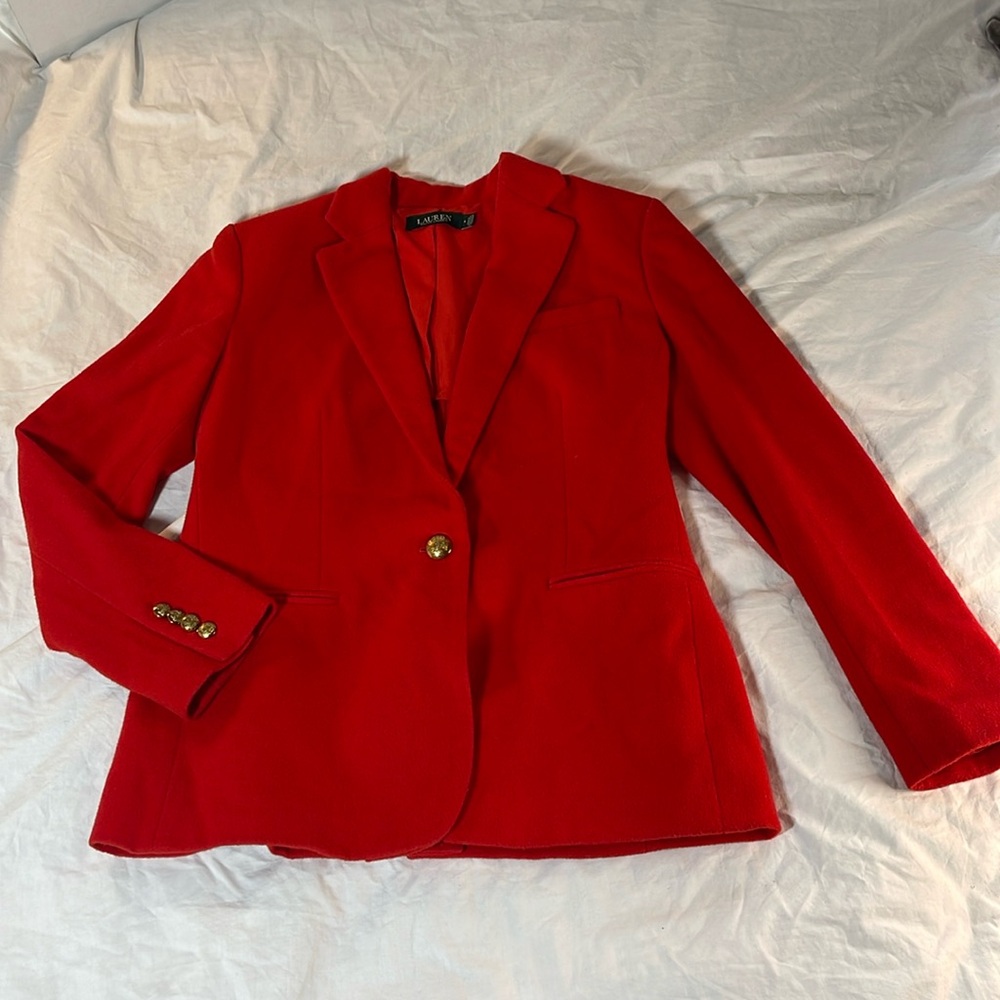 Lauren By Ralph Lauren Wool Blend Blazer